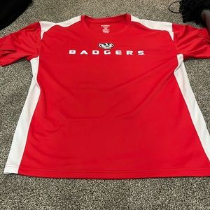 Red Wisconsin badges top